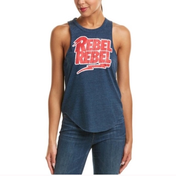Chaser Tops - Chaser Rebel Rebel Tank - Large - NWT -Blue